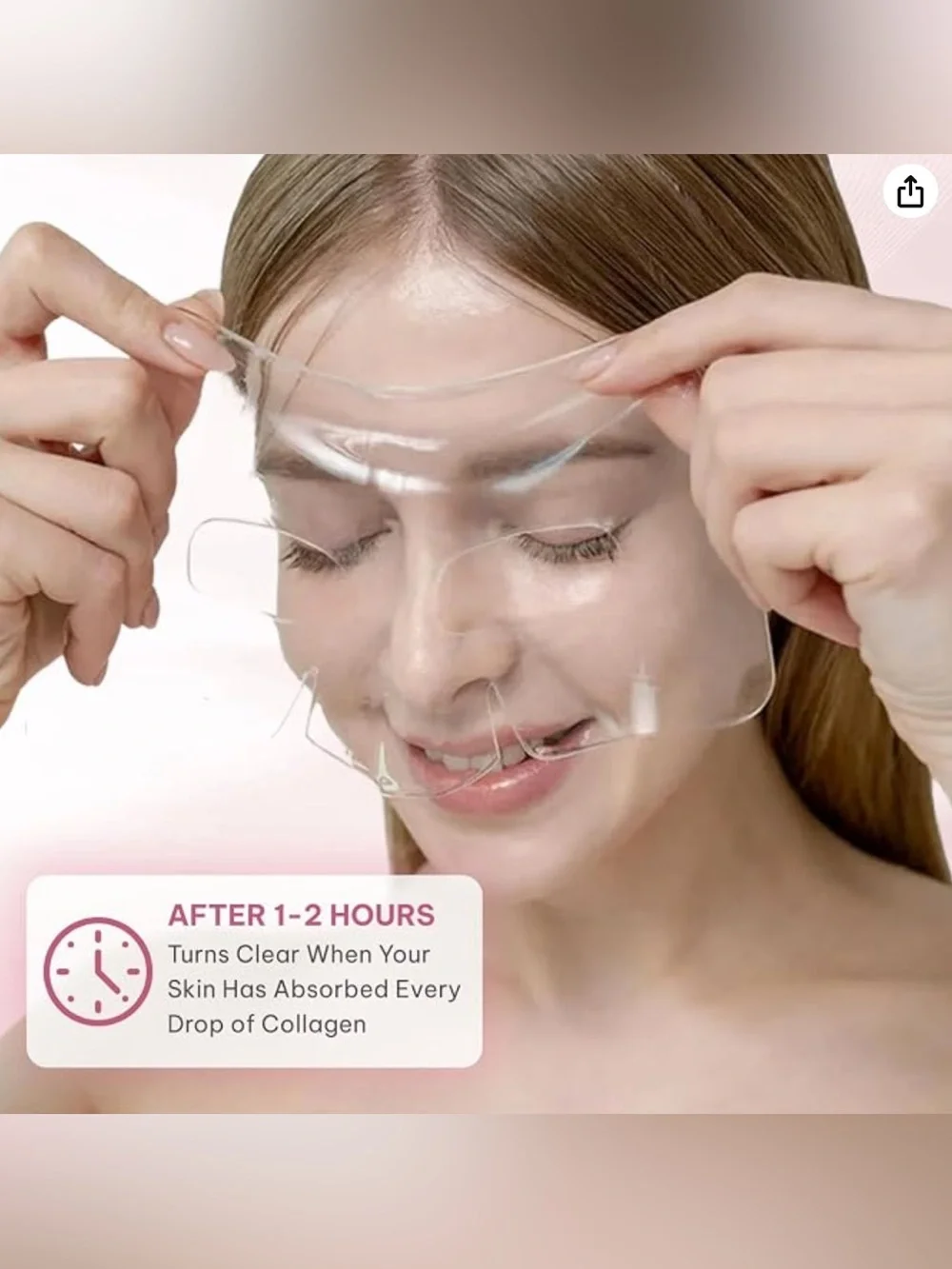 Collagen Glow Up Mask - Pink (4 Pack)